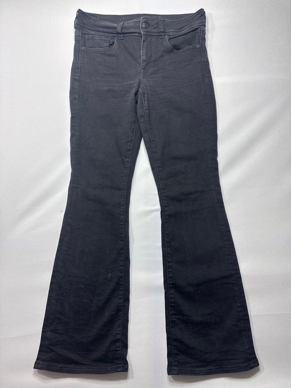 American Eagle Women's Kick Boot Black Jeans - Size 8 Reg (32x31.5)